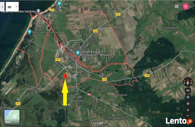Darłowo, teren rolny, 4,6 ha podzielony na działki