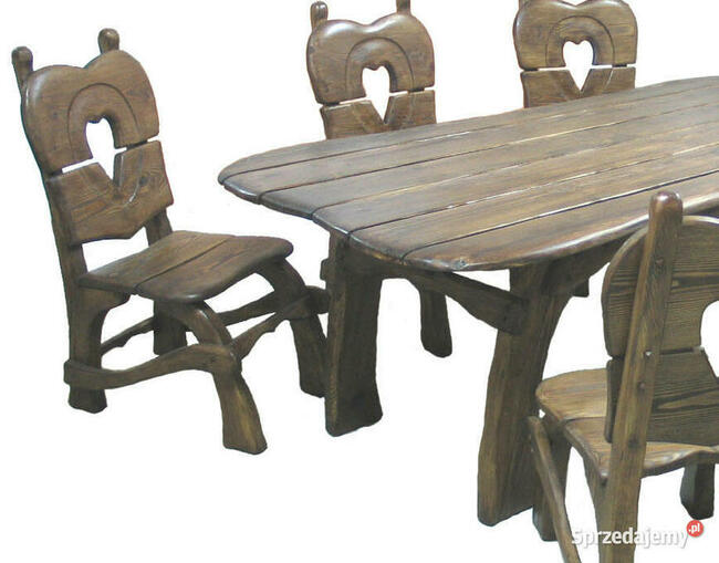 ORYGINALNE drewniane meble ARTstyle, do ogrodu, biesiadne
