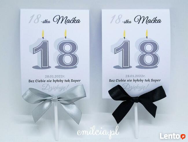 Lizaki jako podziękowanie dla gości z okazji urodzin