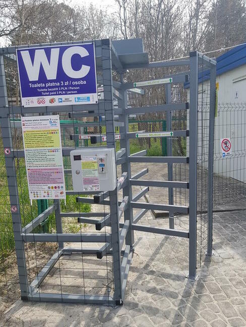 Zysk x 4, bramki dostępu do wc , wrzutniki, płatny prysznic,