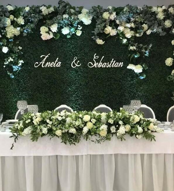 Ścianka bukszpanowa wypożyczalnia dekoracji Szczecin