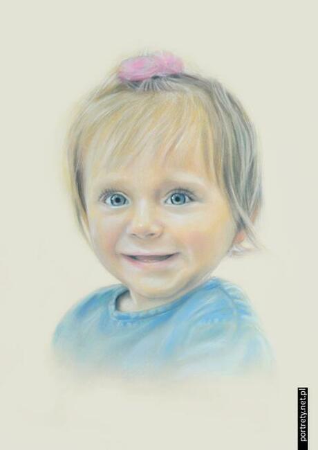 Portret ze zdjęcia NA ZAMÓWIENIE - Rysunek - Pastele - Obraz