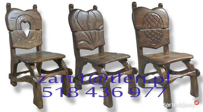 ORYGINALNE drewniane meble ARTstyle, do ogrodu, biesiadne