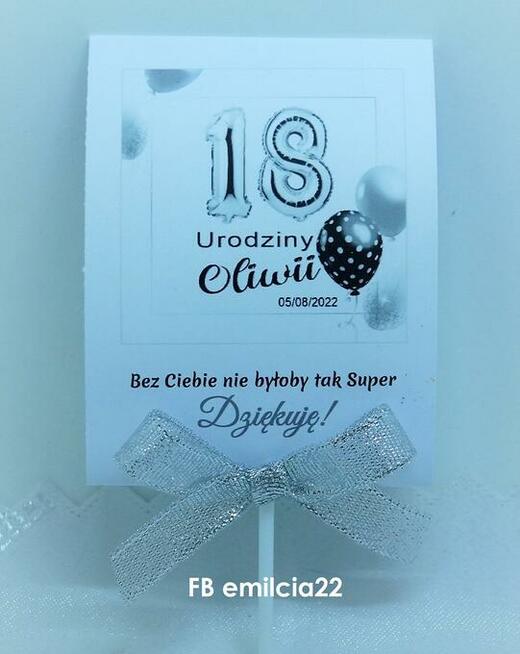 Lizaki jako podziękowanie dla gości z okazji urodzin