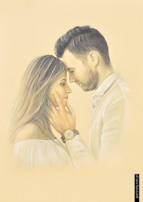 Portret ze zdjęcia NA ZAMÓWIENIE - Rysunek - Pastele - Obraz