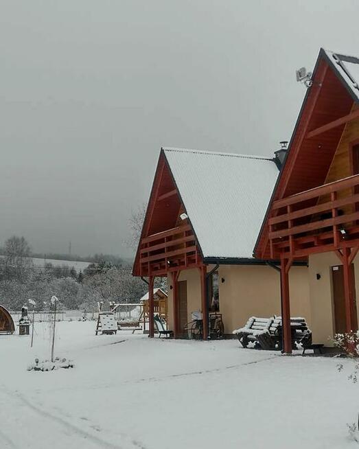 Domki Brzozówka w Bieszczadach, całoroczne , kominek + sauna