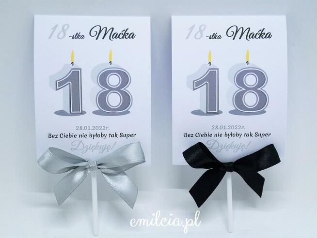 Lizaki jako podziękowanie dla gości z okazji urodzin