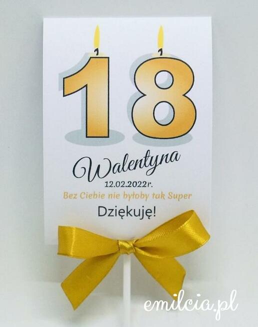 Lizaki jako podziękowanie dla gości z okazji urodzin