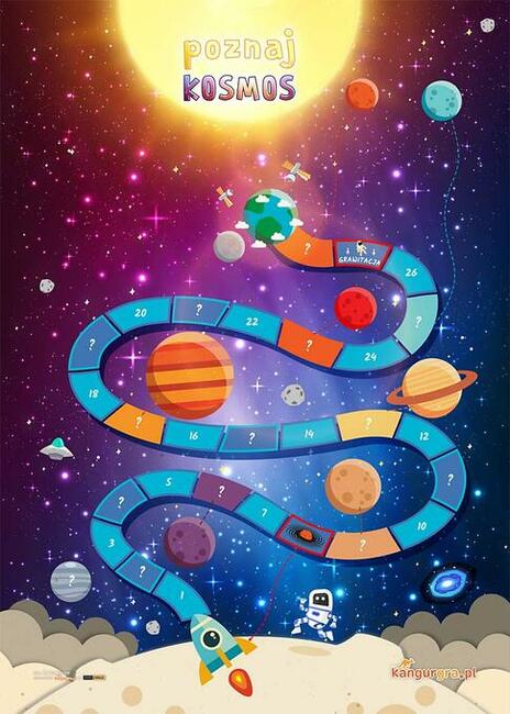 Gra edukacyjna dla dzieci POZNAJ KOSMOS w mega formacie XXL