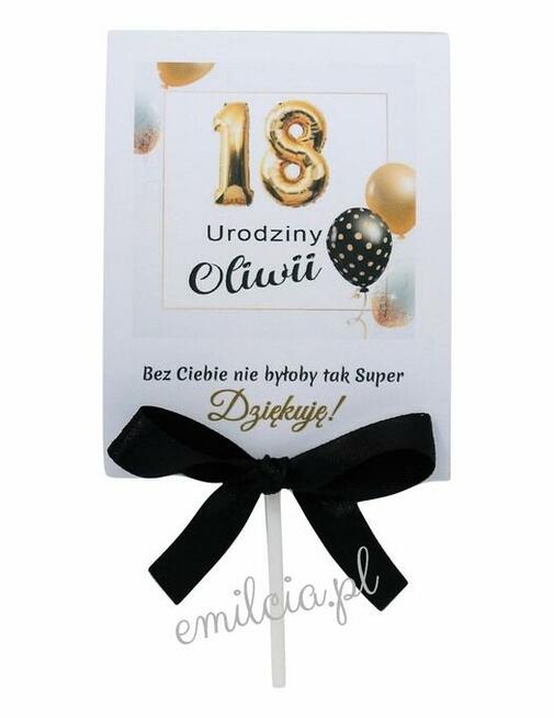 Lizaki jako podziękowanie dla gości z okazji urodzin