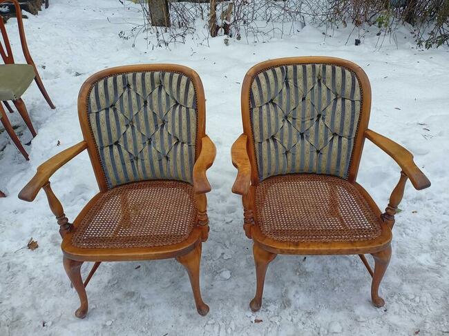 Fotele Drewniany ażurowe retro_Stylowe Meble