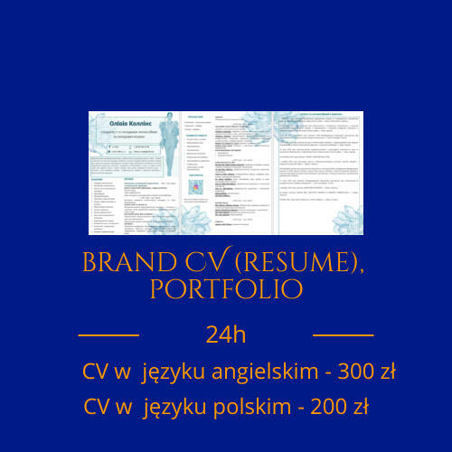 Pisanie CV na zamówienie, j. polski i angielski