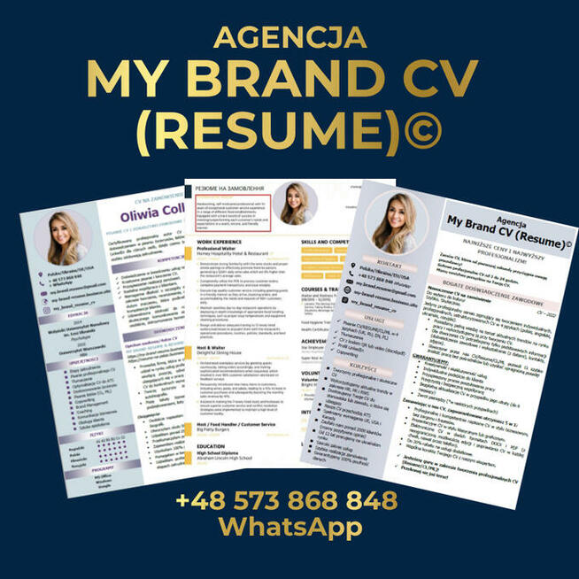 Tłumaczenia/Profesjonalne pisanie CV/Listy/Переклади/Резюме