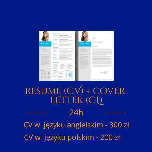 Tłumaczenia/Profesjonalne pisanie CV/Listy/Переклади/Резюме