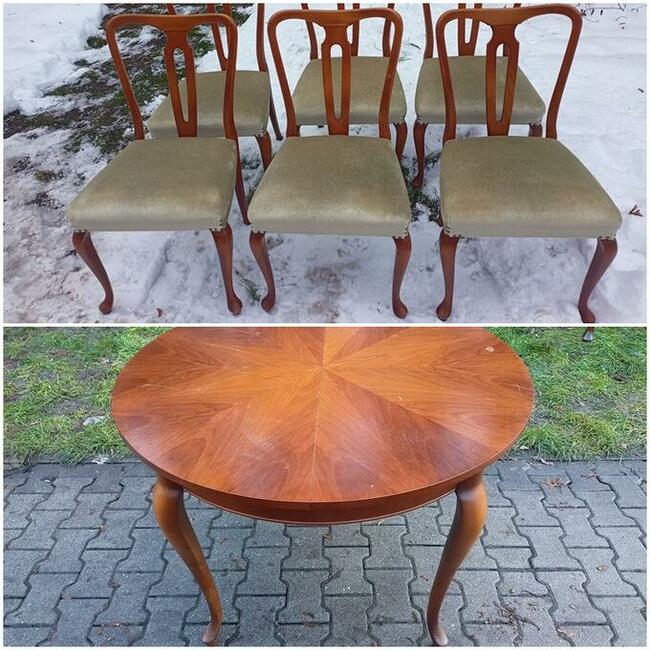 Fotele Drewniany ażurowe retro_Stylowe Meble