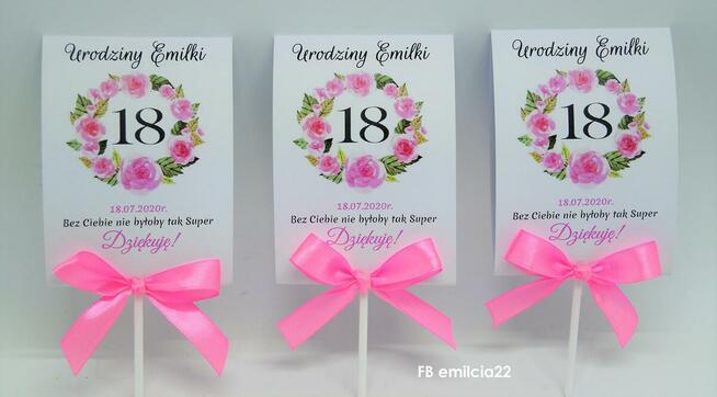 Lizaki jako podziękowanie dla gości z okazji urodzin