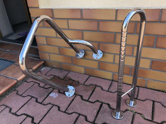 poręcze umywalkowe i wc ze stali nierdz Lehnen za 1/3 ceny