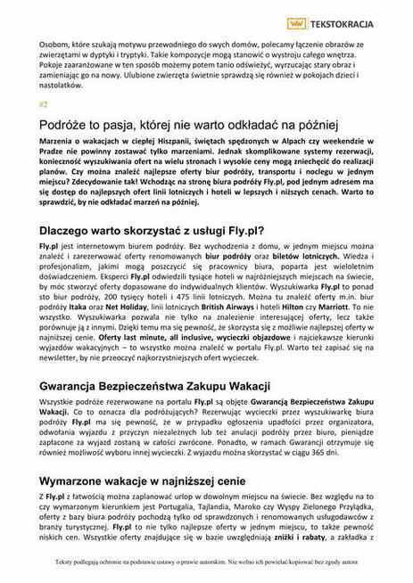 Artykuły na Twojego bloga