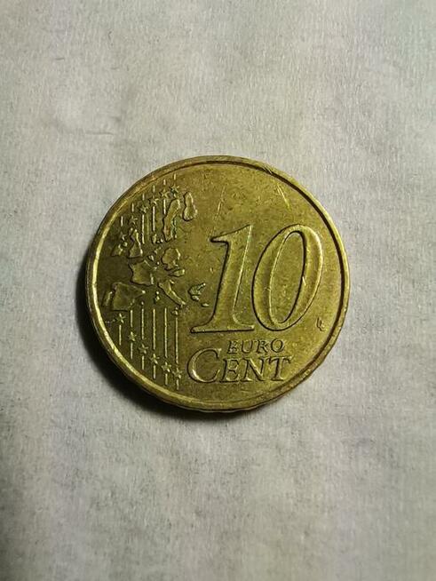 Moneta, Francja, 10 Euro Cent, 1999, Paris