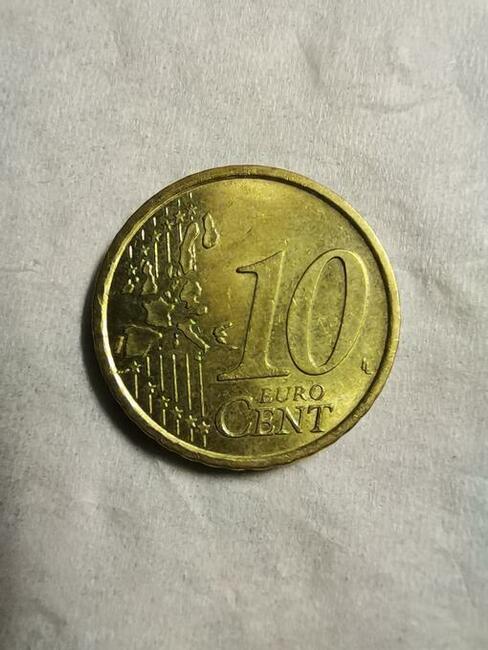 Moneta, Włochy, 10 Euro Cent, 2002