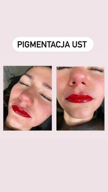 Powiększanie ust. Makijaż permanentny brwi i ust. Promocja