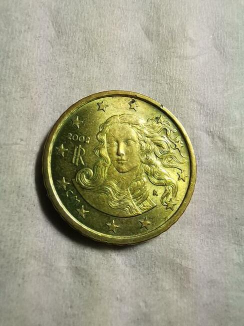 Moneta, Włochy, 10 Euro Cent, 2002