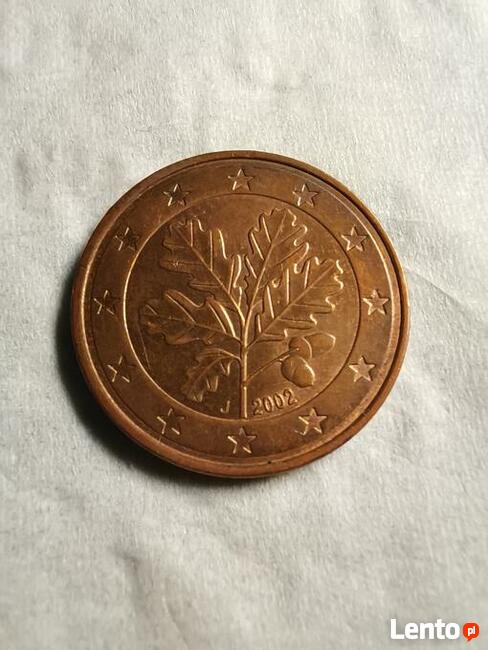 Niemcy - RFN, 5 Euro Cent, 2002, Stuttgart