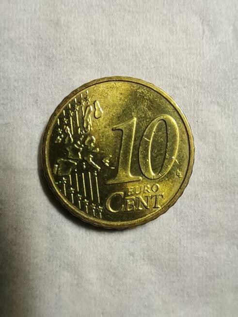 Niemcy - RFN, 10 Euro Cent, 2002, Karlsruhe, Proof