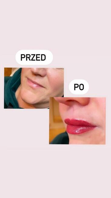 Powiększanie ust. Makijaż permanentny brwi i ust. Promocja