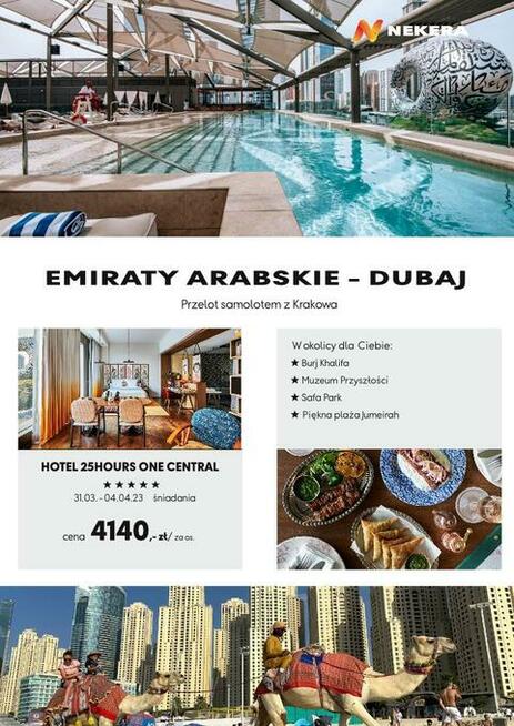 Leć z Krakowa do Dubaju z Wagabundą!