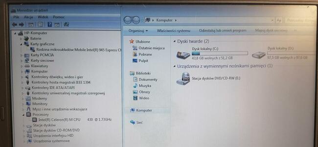 Laptop HP Compaq nx6310/ 1,5GB/ Celeron 430/ 160GB