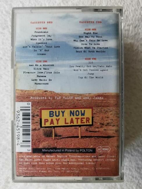 Podwójna kaseta magn. VAN HALEN LIVE: Right here, right now