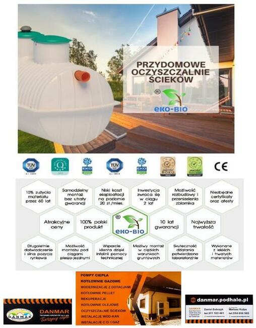Oczyszczalnia ścieków Biologiczna, 98% sprawności