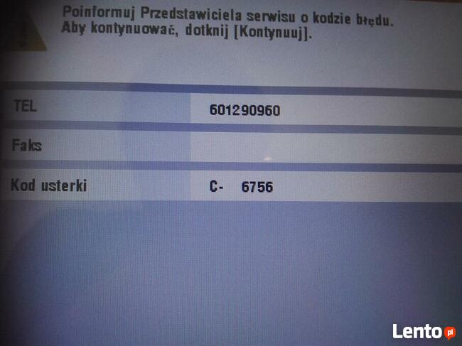 Naprawa ksero kopiarki drukarki Konica Minolta Ineo i innych