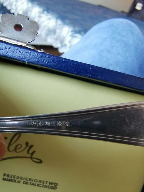 Komplet 6 srebrnych małych łyżeczek