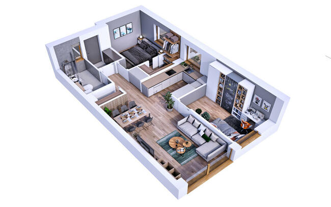 Wizualizacje 3D, wizualizacje wnętrz, wizualizacje osiedli