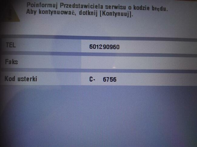 naprawa kopiarek drukarek Develop ineo kontakt tel 601290960