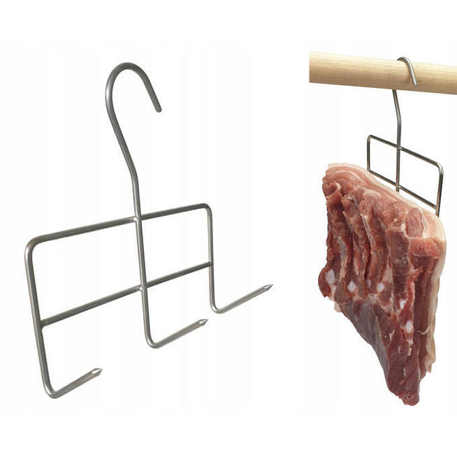 Hak Do Wędzenia BOCZKU ŻEBEREK Wędzarniczy 3 ostrza