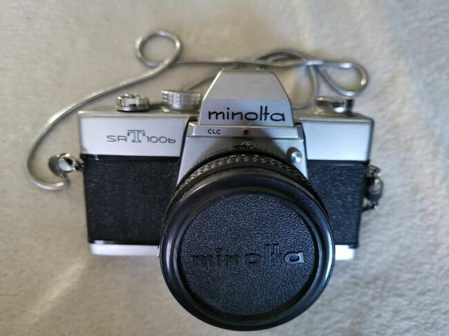 Aparat fotograficzny MINOLTA SRT100b z obiektywem