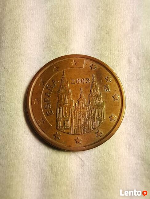 Hiszpania, 5 Euro cent, 2003 r.