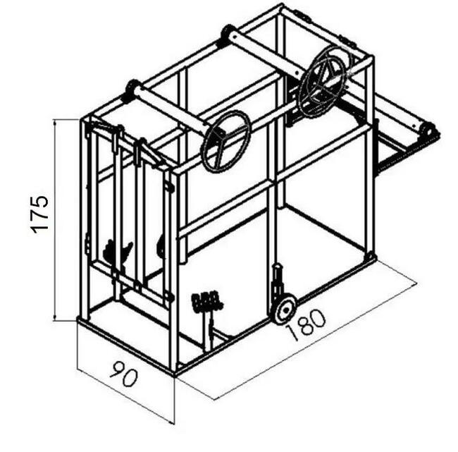 Poskrom stacjonarny - gruba rura