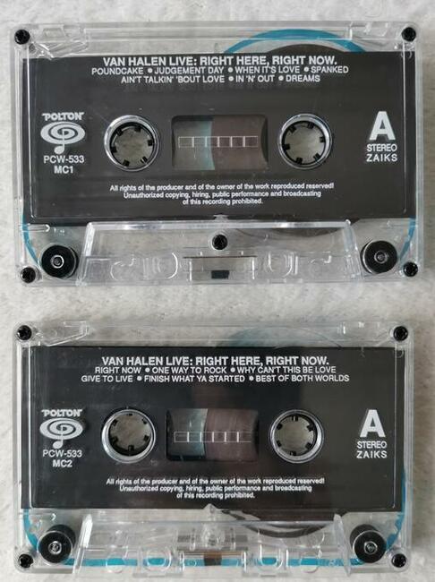 Podwójna kaseta magn. VAN HALEN LIVE: Right here, right now