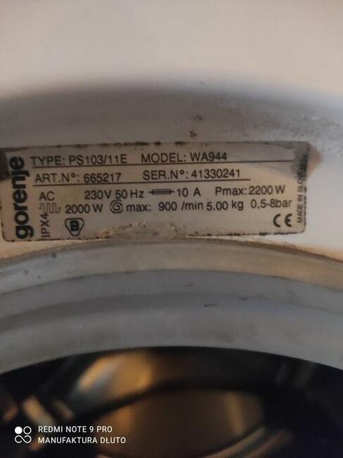 Tanio Pralka Gorenje wa 944 wszystkie części