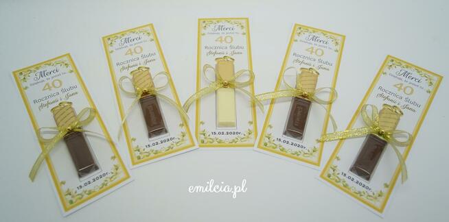 Merci podziękowania dla gości z okazji rocznicy ślubu