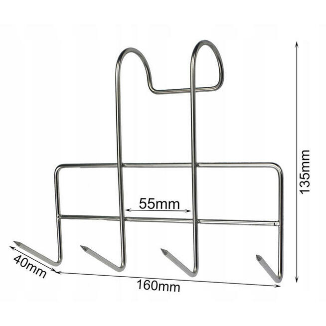 Hak Do Wędzenia BOCZKU SŁONINY 4 Ostrza