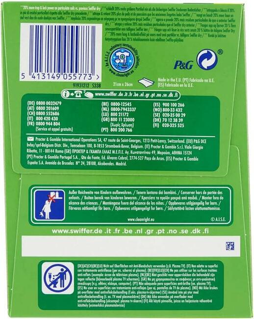 SWIFFER SWEEPER ŚCIERECZKI DO KURZU ŚIERŚCI 40SZT