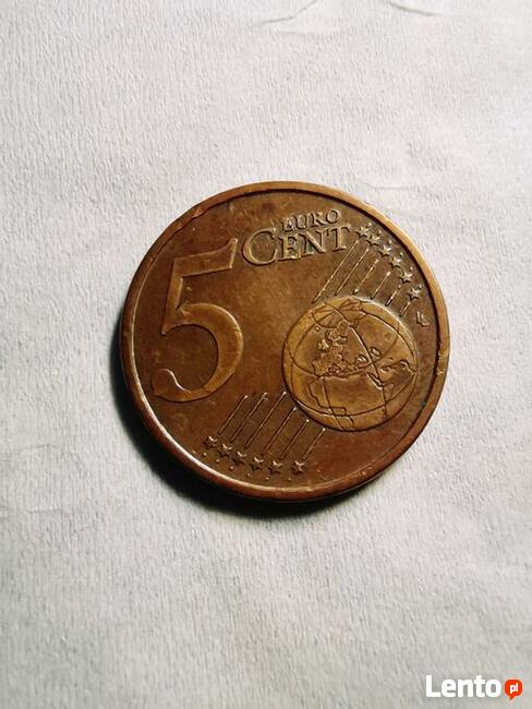 Włochy, 5 Euro Cent, 2002, Rome, Miedź