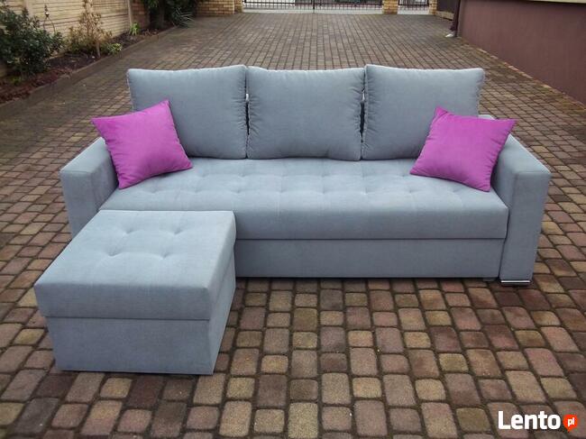 Sofa/kanapa+dostawiana pufa/narożnik/całość sprężyny bonell