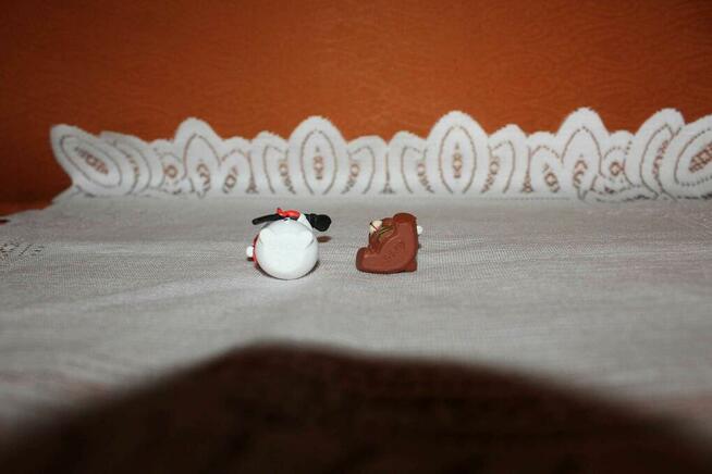 Figurki świąteczne - Bałwan i miś