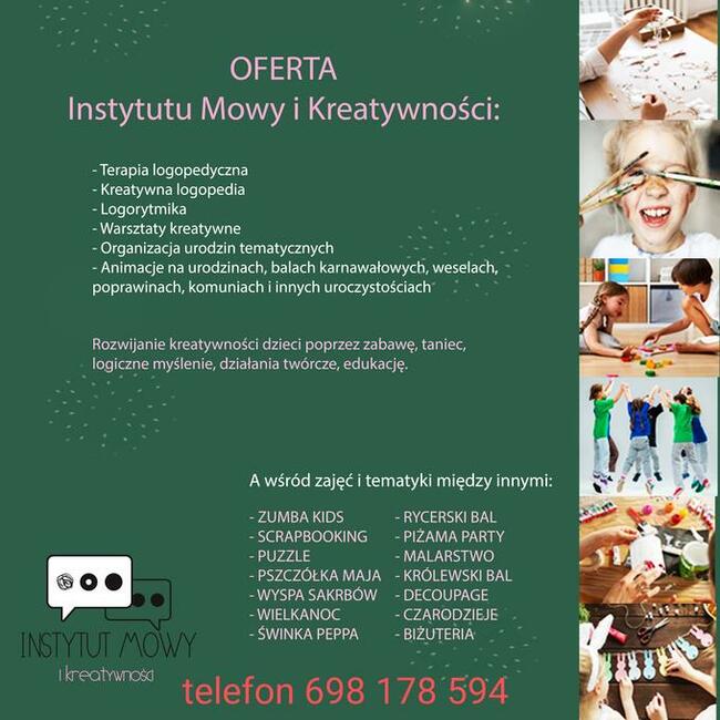 Terapia logopedyczna i animacje